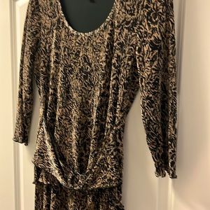 Size 12 dress black & tan